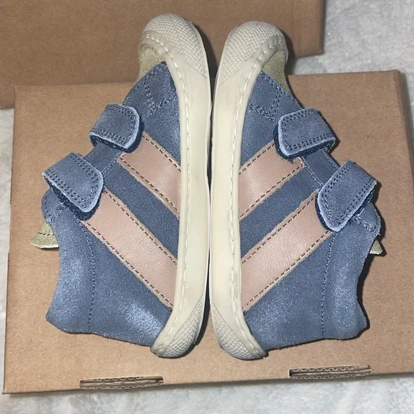 NWT NATURINO MACKS VL Boys First-steps Leather and Suede Shoes in Blue - Picture 14 of 15
